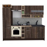 Bucatarie COSSY NEW 250 B1 Wenge / Decor 7648